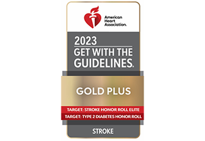 2023 AHA's Get With The Guidelines®-Stroke Gold Plus Quality Achievement Award 